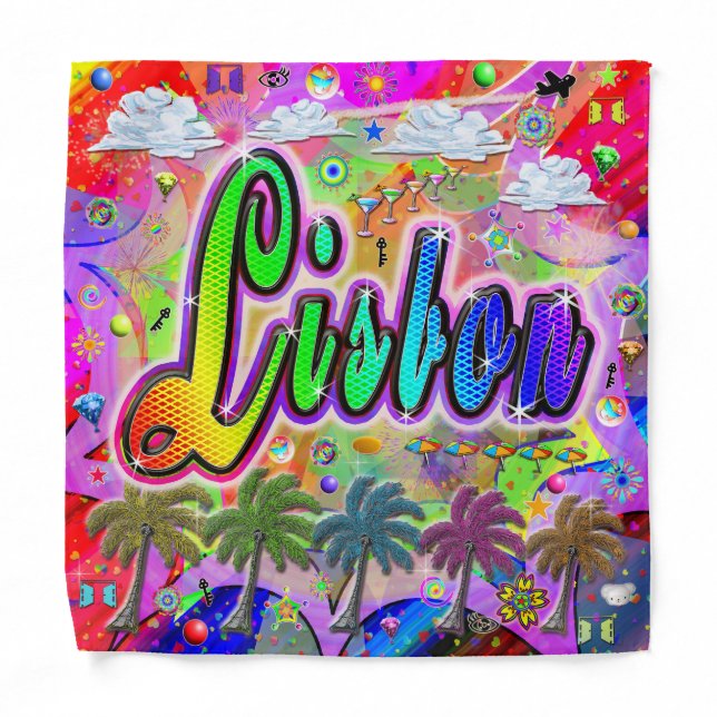 Lisbon Vista Express Bandana (Front)