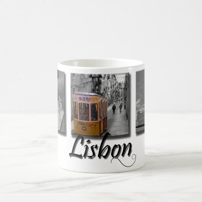 Lisbon Yellow Tram Mug (Center)