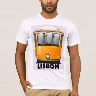Lisbon yellow Tram travel poster T-Shirt