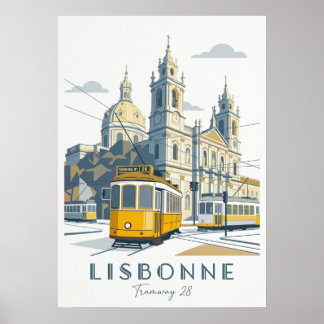 Lisbon's Tram 28 - A Portuguese Icon Poster