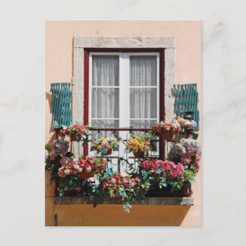 Lisbon's Window Balcony Postcard by luissantos84 at Zazzle