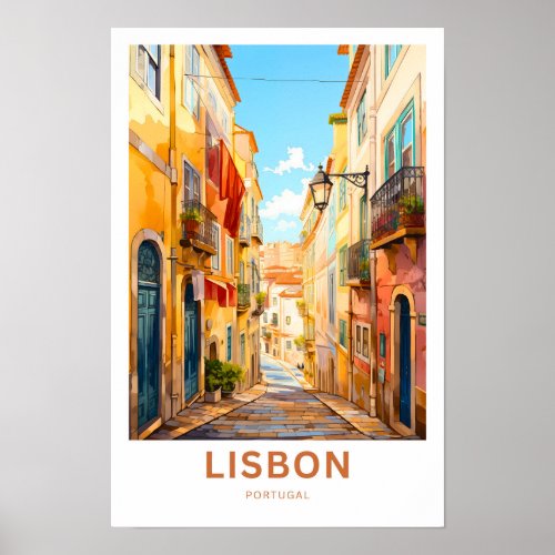 Lisborn Portugal Travel Print