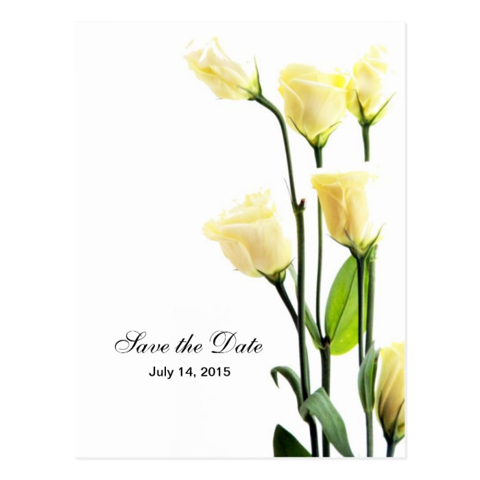 Lisianthus Simplicity/Custom Wedding Postcard