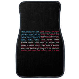 List 46 US Presidents of the United States Fun His Car Floor Mat