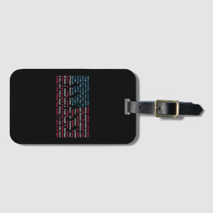 List 46 US Presidents of the United States Fun His Luggage Tag