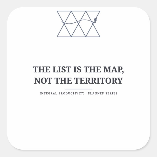 List Is the Map Planner Sticker (Front)