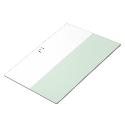List Making Pretty Green Pastel White Color Block Notepad