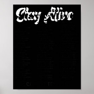 List Of 99 Reasons To Stay Alive Mental Health A Poster