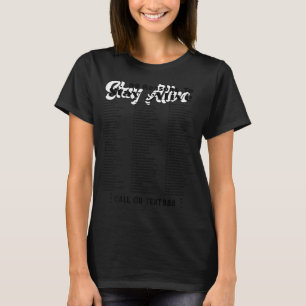 List Of 99 Reasons To Stay Alive Mental Health A T-Shirt