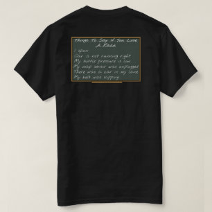 List of Excuses T-Shirt