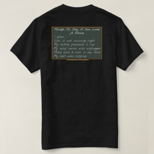 List of Excuses T_Shirt