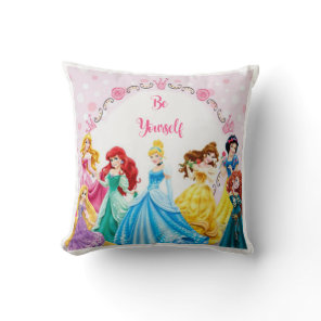 list of   princesses throw pillow