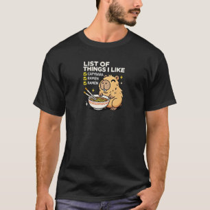 List Of Things I Like T-Shirt