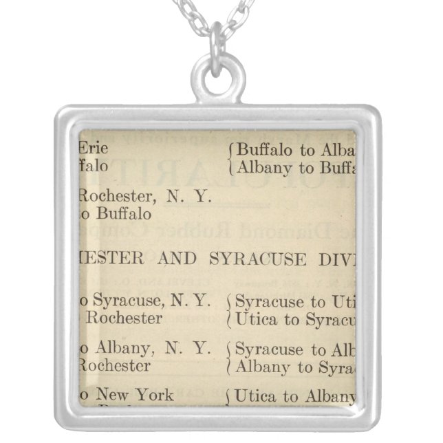 List Photoauto maps 2 Silver Plated Necklace (Front)