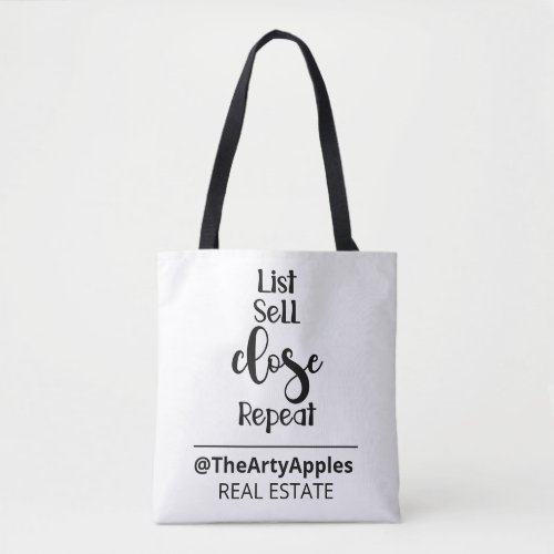 list sell close custom logo business company tote bag