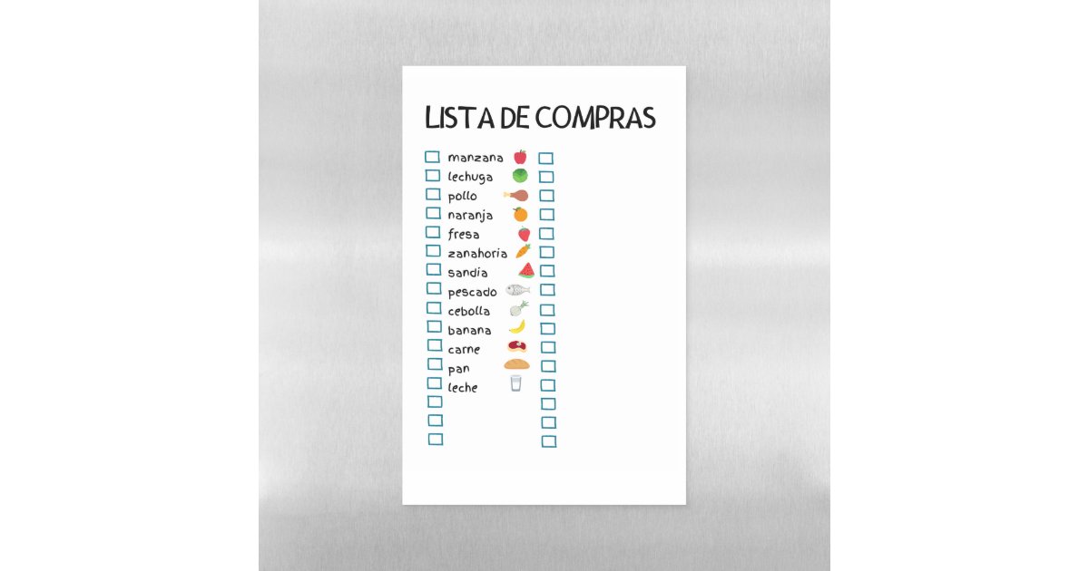 Bilingual English and Spanish Weekly Schedule Magnetic Dry Erase Sheet