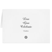 Listakora Flower Card with Envelope (Back Horizontal)