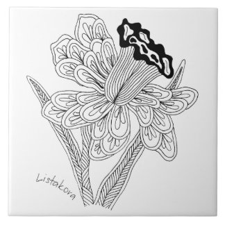Listakora Flower Ceramic Trivet / Tile
