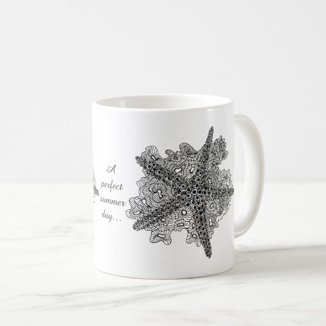 Listakora Seashell Coffee Mug - Customizable (Front Right)