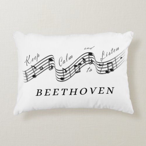 Listen Beethoven Best Classical Music Composer Accent Pillow