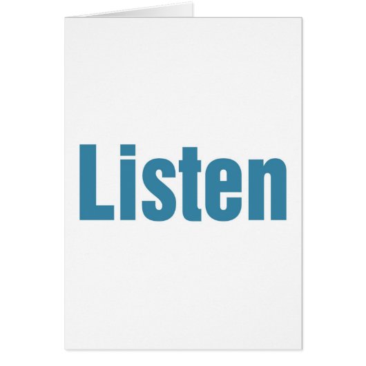 Listen Cards (Front)
