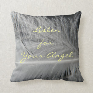 Listen for Your Angel Quote Pillow