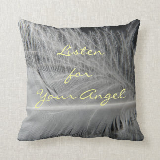 Listen for Your Angel Quote Pillow