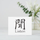 Listen Kanji Character (Standing Front)