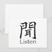 Listen Kanji Character (Front/Back)