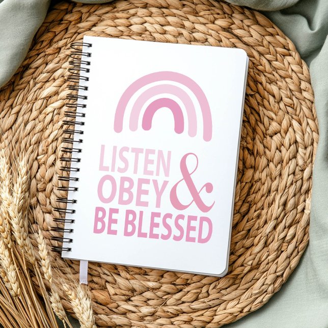 Listen Obey and Be Blessed  Notebook (Creator Uploaded)