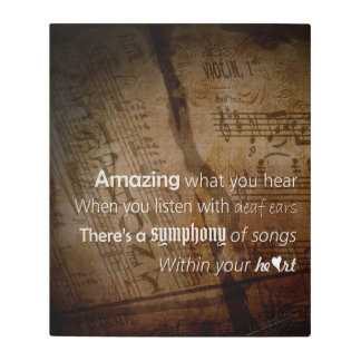 Listen - "Symphony of the Heart" Metal Print