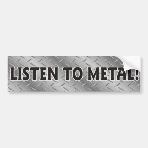 Listen To Metal Heavy Metal Music Sticker