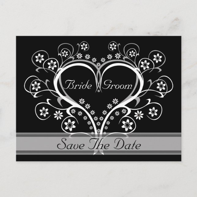 Listen to My Heart Save The Date Postcards (Front)