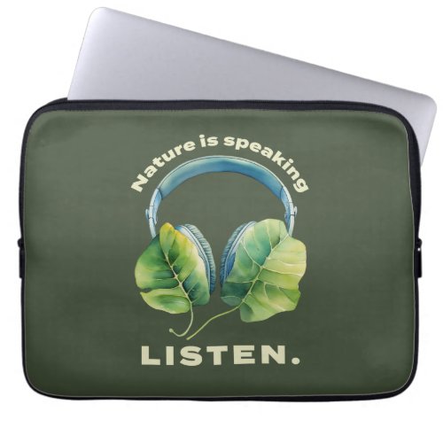 Listen to Nature Laptop Sleeve