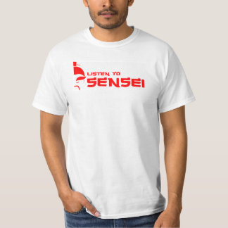 Listen to Sensei (White/Red) T-Shirt