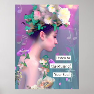 Listen to the Music of your Soul Inspirational Poster