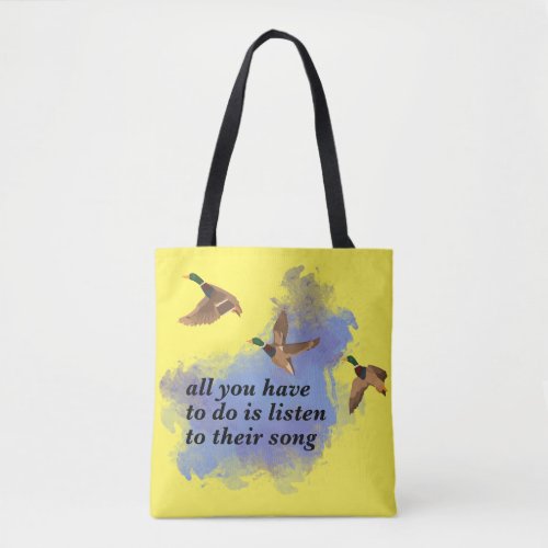 listen to there song  tote bag
