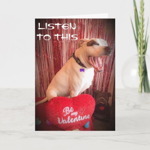 LISTEN TO THIS LETS CELEBRATE VALENTINES DAY CARD
