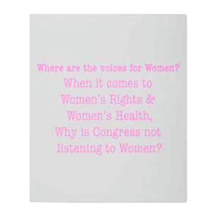 Listen to Women (2017) Metal Print