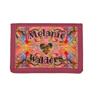 Listen to Your Dark Heart on pink Trifold Wallet