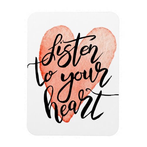 Listen to Your Heart Flexible Magnet