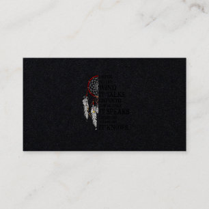Listen To Your Heart It Knows Native Americans Business Card