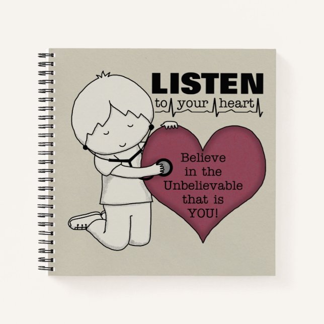 Listen to Your Heart Notebook (Front)