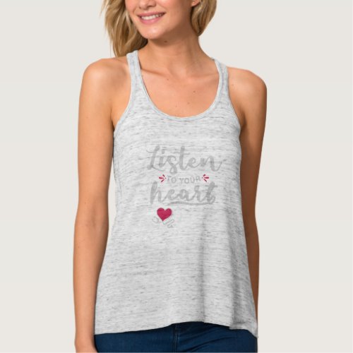 Listen to your heart stethoscope tank top