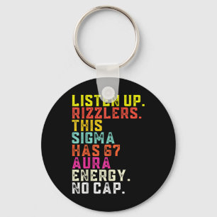 Listen Up Rizzlers This Sigma Has 67 Aura Energy S Keychain