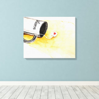 Listen with Love Canvas Print