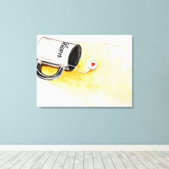 Listen with Love Canvas Print (Insitu(Wood Floor))