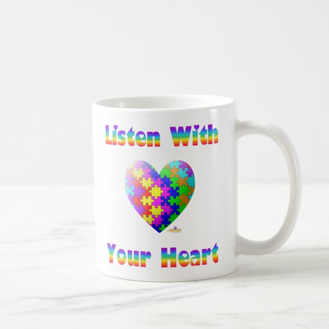 Listen With Your Heart Coffee Mug (Right)