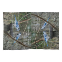 Listening Blue Jays with verse from Isaiah