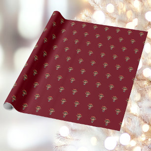 Listening Girl Christmas Elf Wrapping Paper